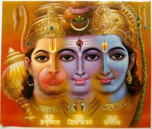 Миф о Ханумане, Раване и Шани