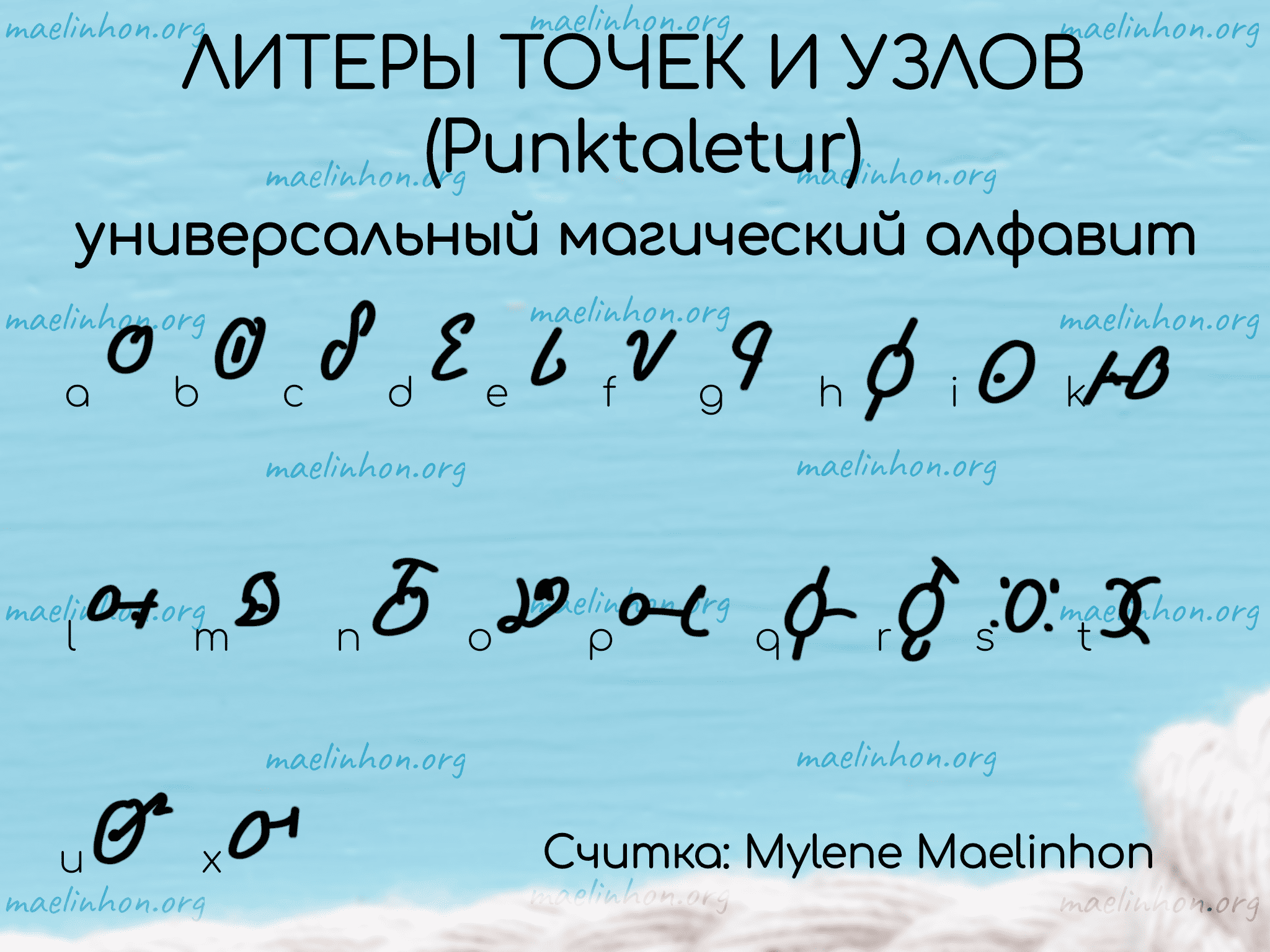 Punktaletur Литеры Точек и Узлов
