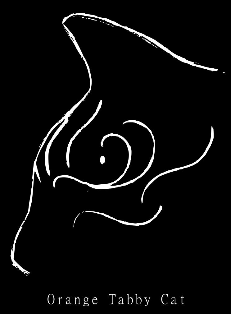 оранжевый полосатый кот