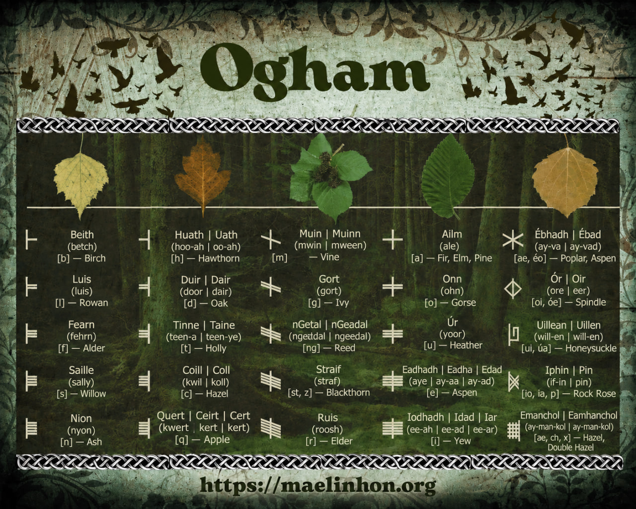 ogham celtic runes